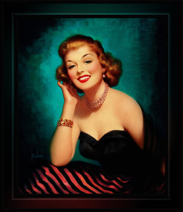 Evening Glamour Girl by Art Frahm Glamour Pin-up Vintage Art