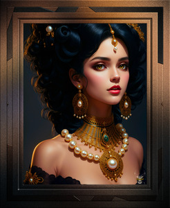 Fauscia Clatorius Dhevuoo An Enchanting AI Concept Art Portrait by Xzendor7