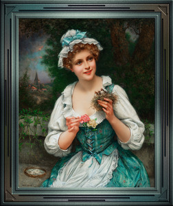Feeding Time by Francois Martin-Kavel Vintage Fine Art Xzendor7 Old Masters Reproductions