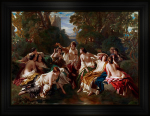 Florinda by Franz Xaver Winterhalter Classical Fine Art Xzendor7 Old Masters Reproductions