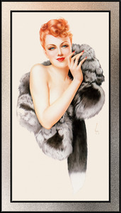 Fox by Alberto Vargas Pin-Up Girl Vintage Art