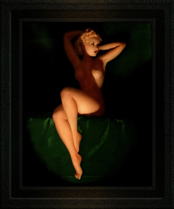 Golden Beauty Queen by Earl Moran Vintage Xzendor7 Old Masters Reproductions