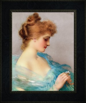 He Loves Me He Loves Me Not by Vittorio Matteo Corcos Old Masters Classical Fine Art Reproduction