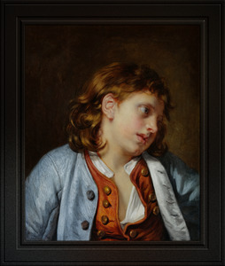 Head Of A Young Boy by Jean-Baptiste Greuze Remastered Xzendor7 Classical Fine Art Old Masters Reproductions