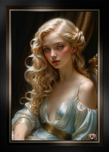 Her Graceful Beauty AI Concept Art Alluring Portrait by Xzendor7