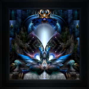 Herald The Light Fractal Wings Digital Art by Xzendor7