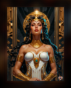 High Priestess Of The Artrian Temple Captivating AI Concept Art by Xzendor7