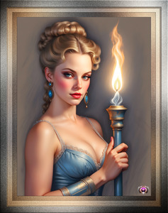 I Found It Enchanting AI Concept Art Fantasy Portrait by Xzendor7