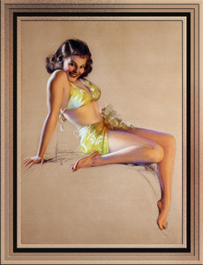 Ill Say So by Rolf Armstrong Pin-Up Girl Vintage Art