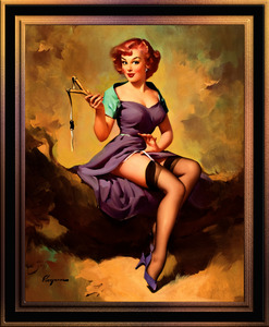 Its A Snap by Gil Elvgren Pin-Up Girl Vintage Artwork