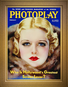 Joan Bennett Photoplay Magazine February Issue NSE by Earl Christy Remastered Vintage Retro Xzendor7 Art Reproductions