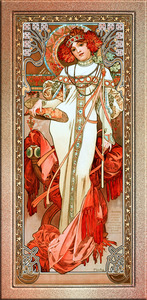 LAutomne by Alphonse Mucha Old Masters Reproduction