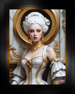 Lady Althia White Mesmerizing AI Concept Art Portrait by Xzendor7