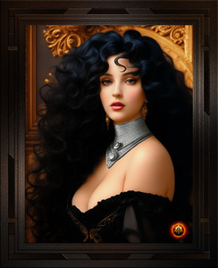 Lady Astina Mativlovski Mistress Of Ravenaire Castle A Gorgeous AI Concept Art Portrait by Xzendor7