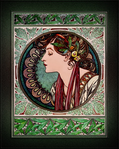 Laurel by Alphonse Mucha Vintage Art Xzendor7 Old Masters Reproductions