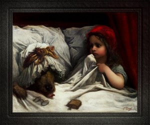 Little Red Riding Hood by Gustave Dore Old Masters Fine Art Reproduction