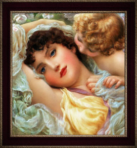 Love Whispers by Norman Prescott-Davies Vintage Wall Decor Xzendor7 Old Masters Art Reproductions