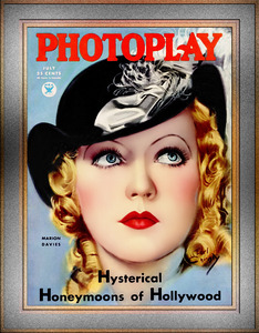 Marion Davies Photoplay Magazine July Issue HRA by Earl Christy Remastered Vintage Retro Xzendor7 Art Reproductions