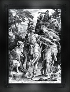 Minerva En Mercurius Bewapenen Perseus by Jan Harmensz. Muller Remastered Xzendor7 Classical Fine Art Old Masters Reproductions