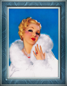 Mink Pleasure by Jules Erbit Remastered Xzendor7 Vintage Art Old Masters Reproductions