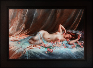 Nu Aux Roses by Delphin Enjolras Remastered Xzendor7 Classical Fine Art Old Masters Reproductions