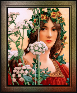 Our Lady of the Cow Parsley by Elisabeth Sonrel Wall Art Decor