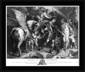 Perseus and Andromeda by Engraver Pierre Francois Tardieu Classical Fine Art Old Masters Reproduction