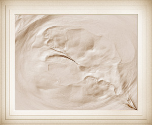 Plaster Shadows Contoured Abstract Digital Art Composition by Xzendor7