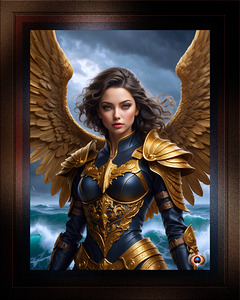 Portrait Of An Arcadian Warrior By Ocean Waves Captivating AI Concept Art Portrait by Xzendor7