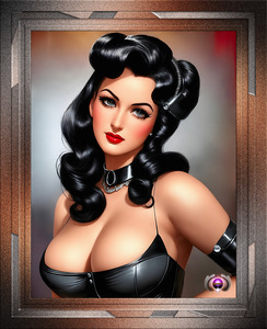 Portrait Of Lorena Talis Alluring AI Concept Art by Xzendor7