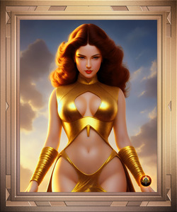 Portrait Of The Goddess Andanina Gorgeous AI Concept Art by Xzendor7