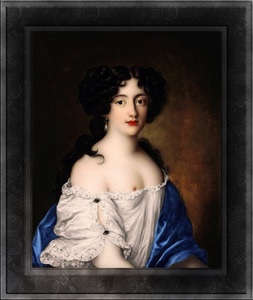Portrait of Hortense Mancini by Jacob Ferdinand Voet Classical Fine Art Xzendor7 Old Masters Reproductions