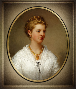 Portrait of a Lady by George Augustus Baker Jr Remastered Xzendor7 Classical Fine Art Old Masters Reproductions
