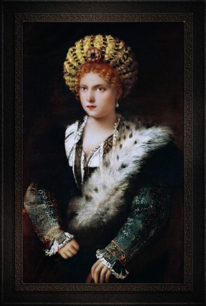 Portrait dIsabella dEste by Tiziano Vecellio Old Masters Classical Fine Art Reproduction