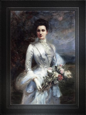 Portrait de Louise Elizabeth Laure de Bonneval by Frederique Vallet-Bisson Fine Art Old Masters Reproduction