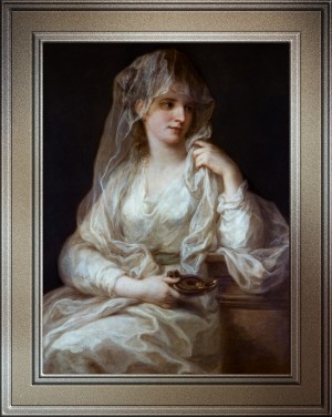 Portrait of a Lady as a Vestal Virgin by Angelika Kauffmann Classical Art Reproduction