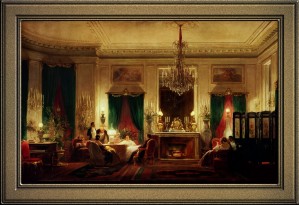 Princess Mathildes Salon by Sebastien Charles Giraud Classical Fine Art Old Masters Reproduction