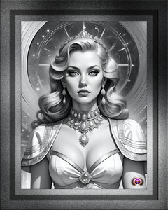 Princess Alison Ovaelise Captivating Portrait Illustraion AI Concept Art by Xzendor7