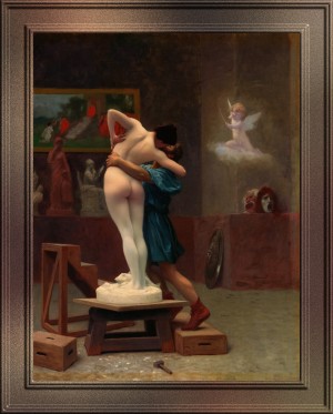 Pygmalion and Galatea by Jean-Leon Gerome Classical Art Old Masters Reproduction