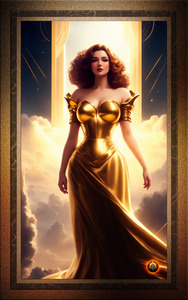 Queen Of The Olympians Beautiful AI Concept Art Portrait by Xzendor7