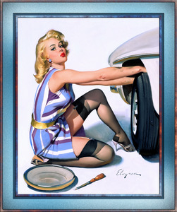 Quick Change by Gil Elvgren Remastered Xzendor7 Retro Old Masters Reproductions