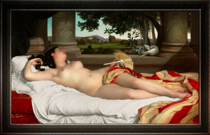 Romaine Endormie by Felix-Auguste Clement Classical Fine Art Xzendor7 Old Masters Reproductions