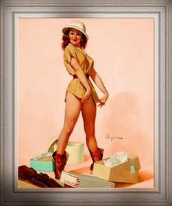 Safari Pin-up Girl by Gil Elvgren Pin-up Girl Vintage Art