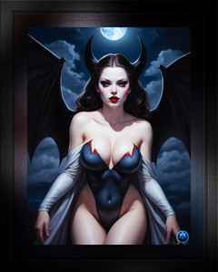 The Vampire Enchantress Dycillia Searching For Her Prey Mesmerizing AI Concept Art by Xzendor7