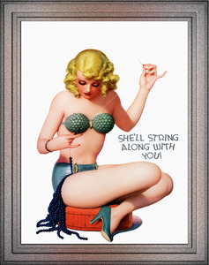 Shell String Along With You by Enoch Bolles Remastered Vintage Retro Xzendor7 Art Reproductions