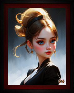 Shes A Doll Captivating AI Concept Art Portrait By Xzendor7