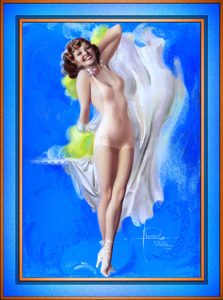 Showgirl by American Artist Rolf Armstrong Remastered Vintage Retro Xzendor7 Art Reproductions