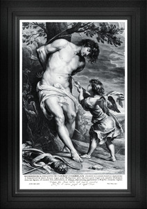 St. Sebastian by Paulus Pontius Remastered Xzendor7 Classical Fine Art Old Masters Reproductions