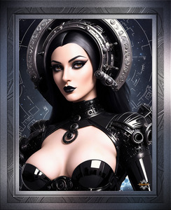 Star Navigator Astnya Travae Gorgeous AI Concept Art Portrait by Xzendor7