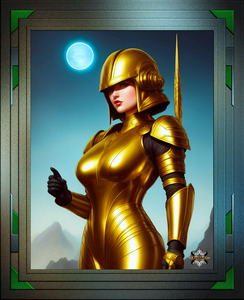 The Starlight Explorer Golden Age Of Science Fiction Fantasy AI Concept Art by Xzendor7